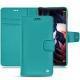 Huawei Mate 10 Pro leather case - Bleu fluo
