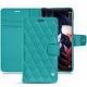 Custodia in pelle Huawei Mate 10 Pro - Bleu fluo - Couture