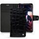 Housse cuir Huawei Mate 10 Pro - Crocodile nero