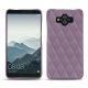Coque cuir Huawei Mate 10 - Lilas - Couture ( Nappa - Pantone 2645U ) 