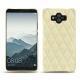 Huawei Mate 10 leather cover - Ivoire - Couture ( Sleek P C12 - White ) 