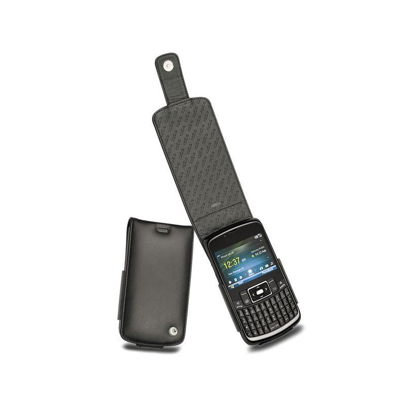 Samsung Omnia Pro B7320  leather case - Noir ( Nappa - Black ) 