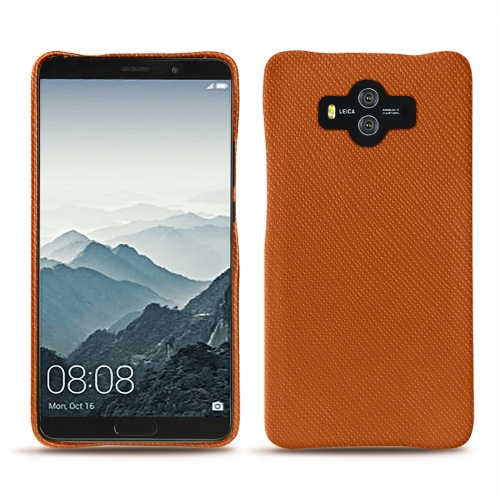 Capa em pele Huawei Mate 10Orange vibrant ( Pantone #e36b39 ) 