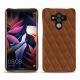Custodia in pelle Huawei Mate 10 Pro - Marron - Couture ( Nappa - Pantone 1615C ) 