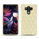 Custodia in pelle Huawei Mate 10 Pro - Ivoire - Couture ( Sleek P C12 - White ) 