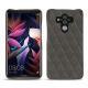 Coque cuir Huawei Mate 10 Pro - Anthracite - Couture ( Pantone 424C ) 