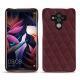 Lederschutzhülle Huawei Mate 10 Pro - Lie de vin - Couture ( Pantone 5115C ) 