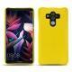 Coque cuir Huawei Mate 10 Pro - Jaune fluo