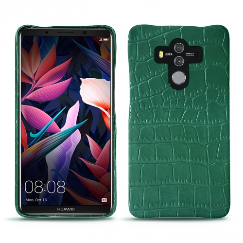 Lederschutzhülle Huawei Mate 10 ProCrocodile pino ( Pantone #173F35 ) 