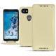 Housse cuir Google Pixel 2 XL - Beige ( Nappa - Pantone 7502C ) 