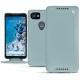 Google Pixel 2 XL leather case - Bleu ciel ( Nappa - Pantone 277C ) 