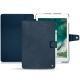 Apple iPad Pro 10,5" leather case - Jean vintage ( Roughtcut - Pantone 285U  ) 