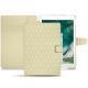 レザーケース Apple iPad Pro 10,5" - Ivoire - Couture ( Sleek P C12 - White ) 