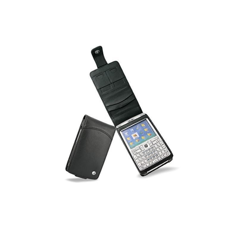 Nokia E61 - E62  leather case - Noir ( Nappa - Black ) 