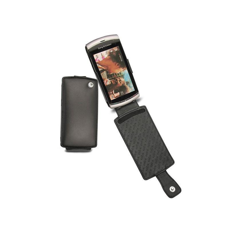 Capa em pele Sony Ericsson Vivaz  - Noir ( Nappa - Black ) 