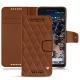 Custodia in pelle Google Pixel 2 - Marron - Couture ( Nappa - Pantone 1615C ) 