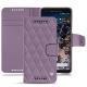 Google Pixel 2 leather case - Lilas - Couture ( Nappa - Pantone 2645U ) 