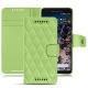 Housse cuir Google Pixel 2 - Vert olive - Couture ( Nappa - Pantone 578U ) 