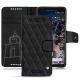 Custodia in pelle Google Pixel 2 - Negre poudro - Couture