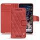 Google Pixel 2 leather case - Cerise vintage - Couture