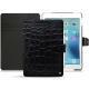Housse cuir Apple iPad 9.7" (2017) - Crocodile nero