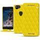 Google Pixel 2 leather case - Jaune fluo - Couture