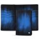 Leather case for passport - 8 credit cards - Bleu Patine