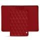 Leather passport case - Rouge - Couture ( Nappa - Pantone 199C ) 