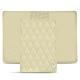 Etui passeport - Ivoire - Couture ( Sleek P C12 - White ) 