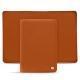 Bolsa em pele para passaporte - Orange vibrant