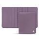 Custodia in cuoio per carte da visita - 6 carte - Lilas ( Nappa - Pantone 2645U ) 