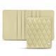 명함보관용 가죽 지갑 -6장 - Beige - Couture ( Nappa - Pantone 7502C ) 