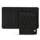 명함보관용 가죽 지갑 -6장 - Ebène - Couture ( Sleek P C12 - Black ) 