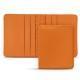Estuche de piel para tarjetas de visita - 6 tarjetas - Orange PU