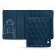 Estuche de piel para tarjetas de visita - 6 tarjetas - Blu mediterran - Couture