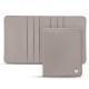 Leather case for business cards - 6 cards - Taupe innocent