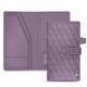 旅行证件持有人 - 皮革 - Lilas - Couture ( Nappa - Pantone 2645U ) 
