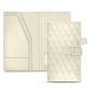 Cartera de viaje en piel - Blanc - Couture ( Bologna - White ) 