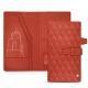 Leather travel wallet - Arange clouquié - Couture