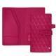 Cartera de viaje en piel - Rose fluo - Couture