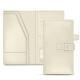 Porte-documents de voyage en cuir - Blanc PU