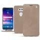 LG V30 leather case - Taupe vintage ( Pantone 7530C ) 
