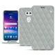 Funda de piel LG V30 - Gris - Couture ( Nappa - Pantone W428C ) 