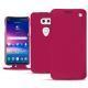 LG V30 leather case - Rose fluo