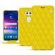 LG V30 leather case - Jaune fluo - Couture