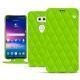 Capa em pele LG V30 - Vert fluo - Couture