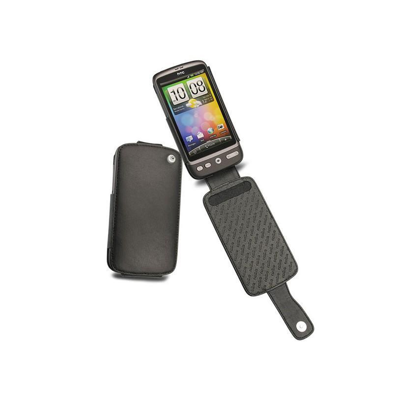 Custodia in pelle HTC Desire - HTC Bravo  - Noir ( Nappa - Black ) 