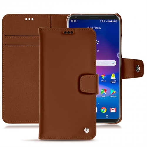 L'étui cuir pour votre LG V30 par NoreveMarron ( Nappa - Pantone #8B4720 ) 