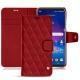 Funda de piel LG V30 - Rouge - Couture ( Nappa - Pantone 199C ) 