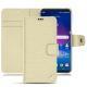Custodia in pelle LG V30 - Ivoire ( Sleek P C12 - White ) 